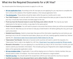 visa documents